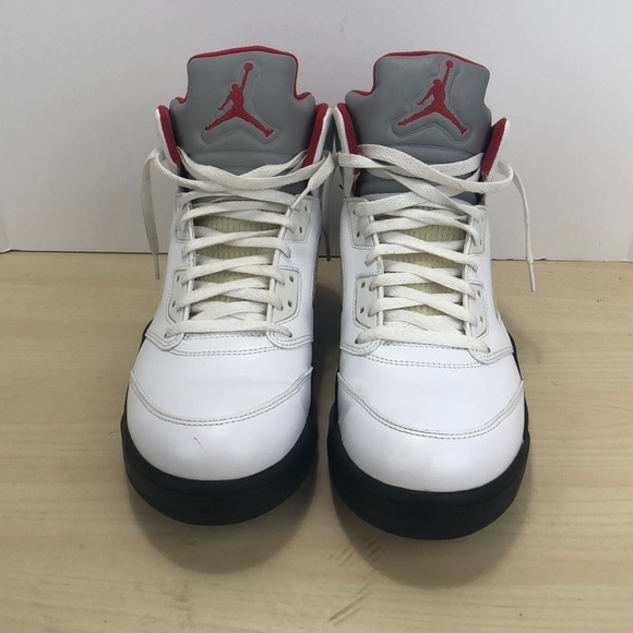Air Jordan 5 Retro Fire Red Silver Tongue Sz 13 - Picture 2 of 16